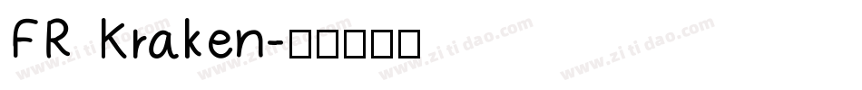 FR Kraken字体转换